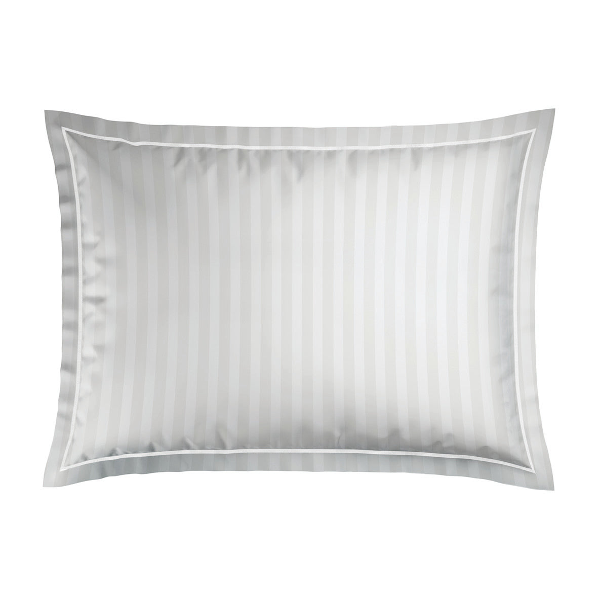 Pillowcase cotton satin - Dobby stripe woven / Toile de Jouy White