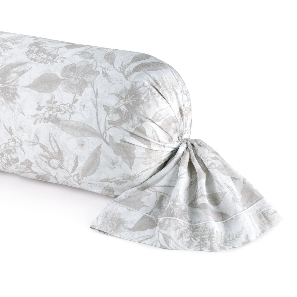Pillowcase cotton satin - Toile de jouy White