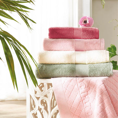 Complete bath linen set combed cotton - Brise