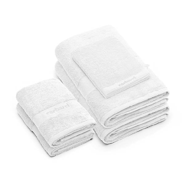 Complete bath linen set combed cotton - Brise White