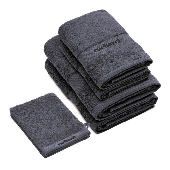 Complete bath linen set combed cotton - Brise Blue grey