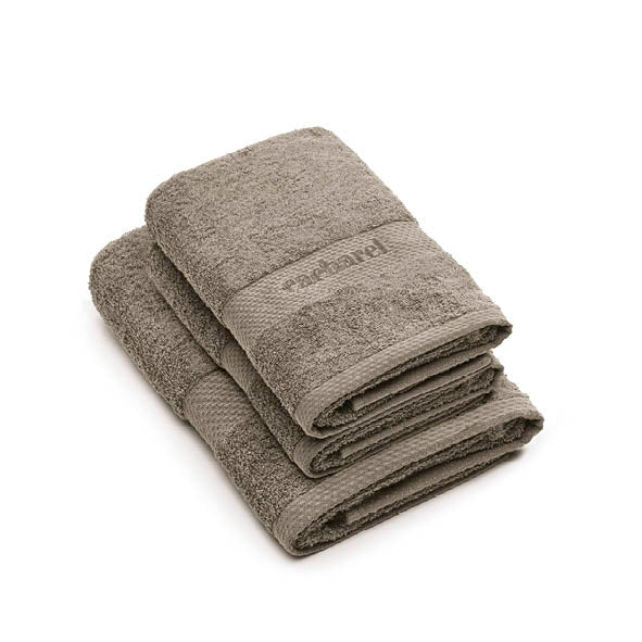 Hand towel + bath towel combed cotton - Brise - 2 x (50 x 100 cm) + 2 x (70 x 140 cm) Brown