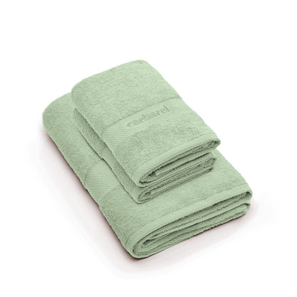 Hand towel + bath towel combed cotton - Brise - 2 x (50 x 100 cm) + 2 x (70 x 140 cm) Meadow green