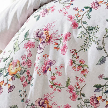 Pillowcase cotton satin - Confettis poudrés White