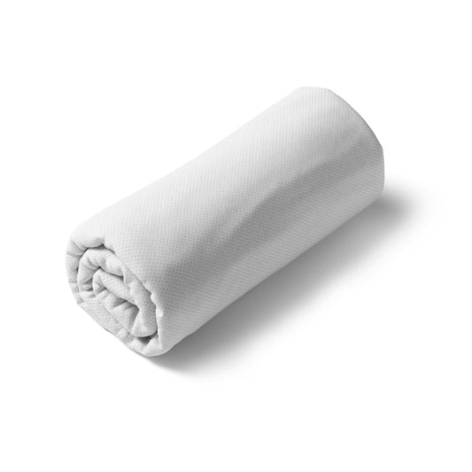 Fitted sheet cotton satin - Jardin secret White