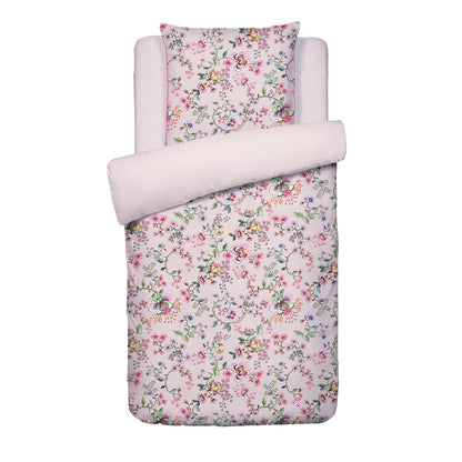 Duvet cover + pillowcase cotton satin - Jardin secret / Confettis Blush pink 155 x 220 cm + 80 x 80 cm