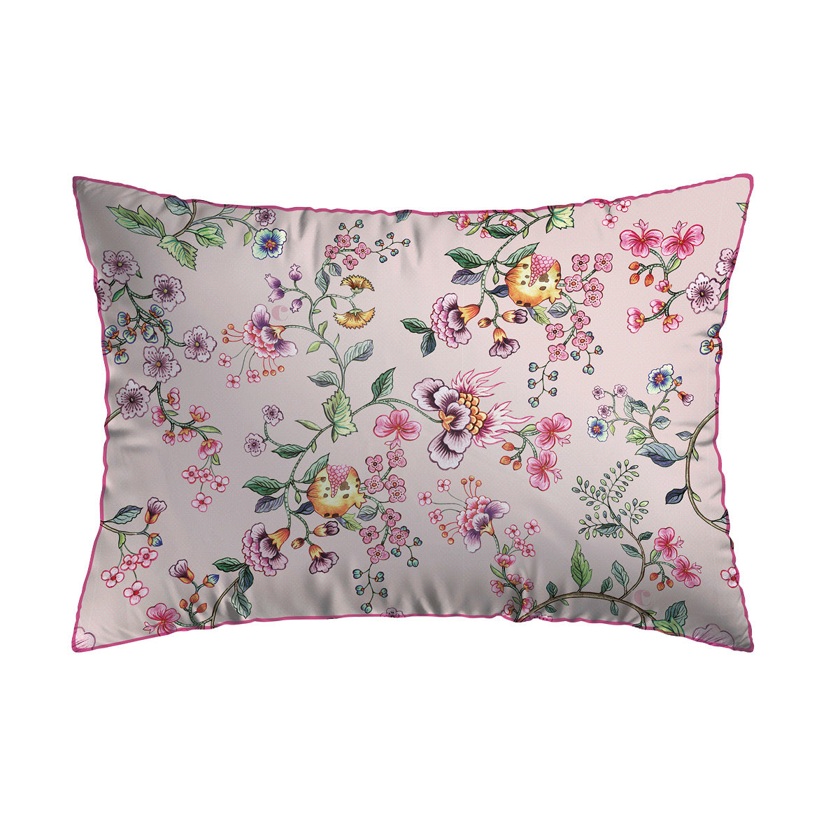 Pillowcase cotton satin - Confettis poudrés Blush pink 2 x (50 x 80 cm)