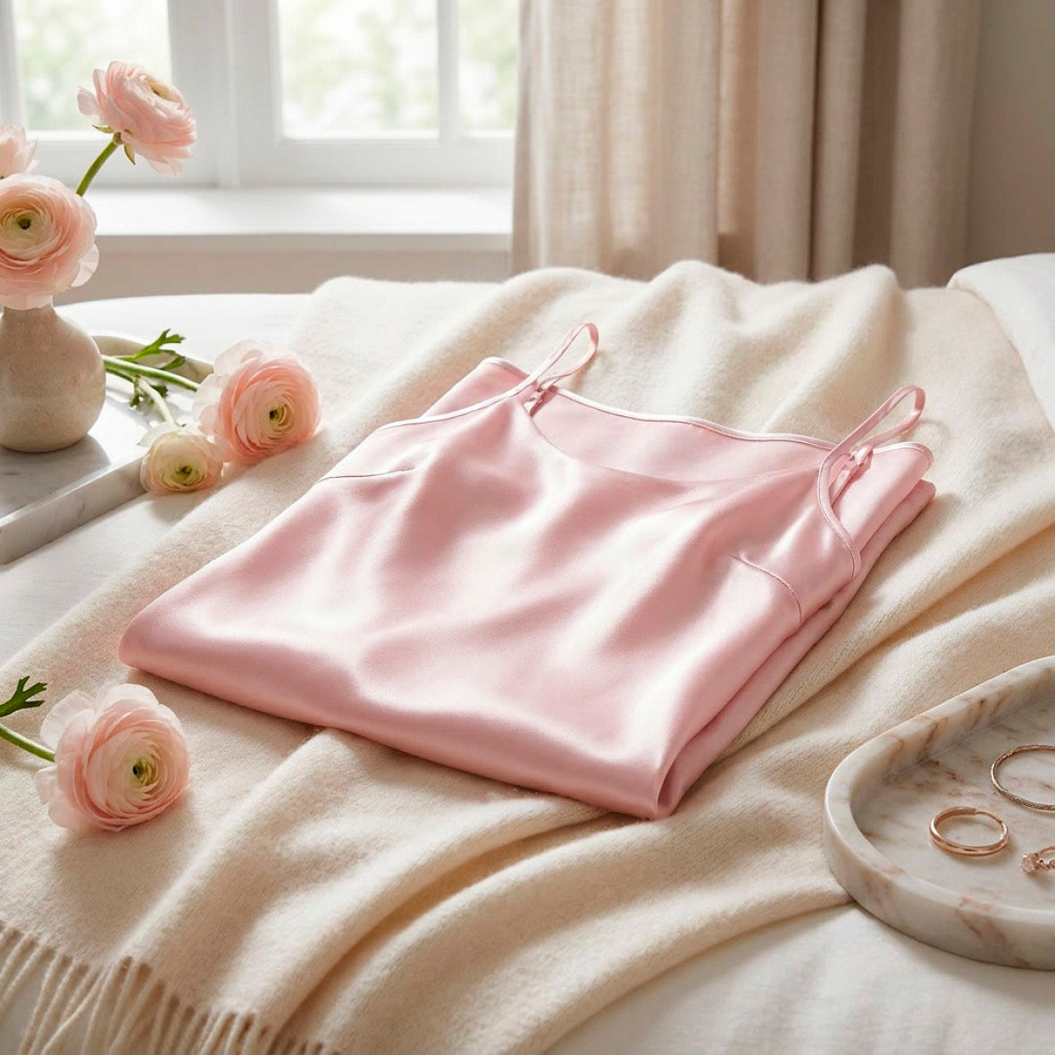 Silk slip - Selèna Light pink
