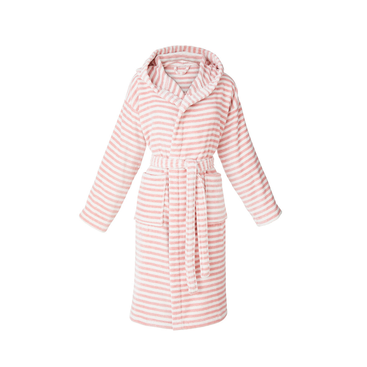 Hooded bathrobe - Hawai Pink