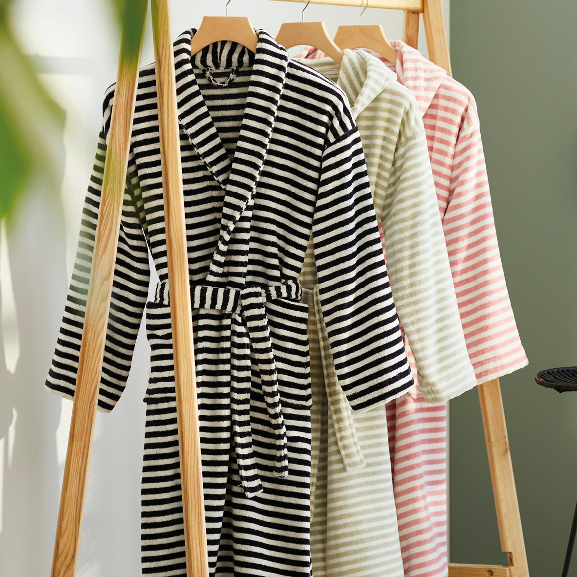 Hooded bathrobe - Hawai Dark blue