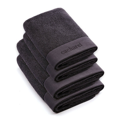 Set of 2 hand towels + 2 bath towels Anthracite