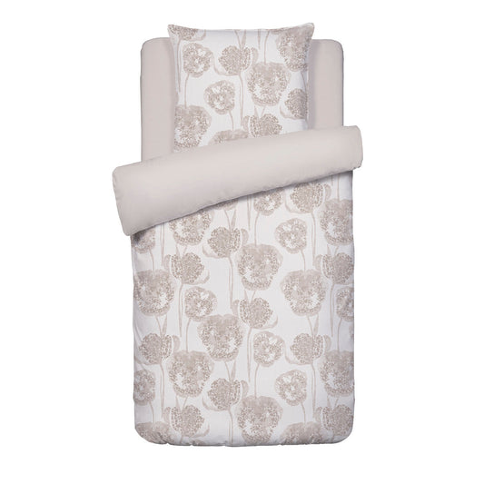 Duvet cover cotton satin - Lace Taupe