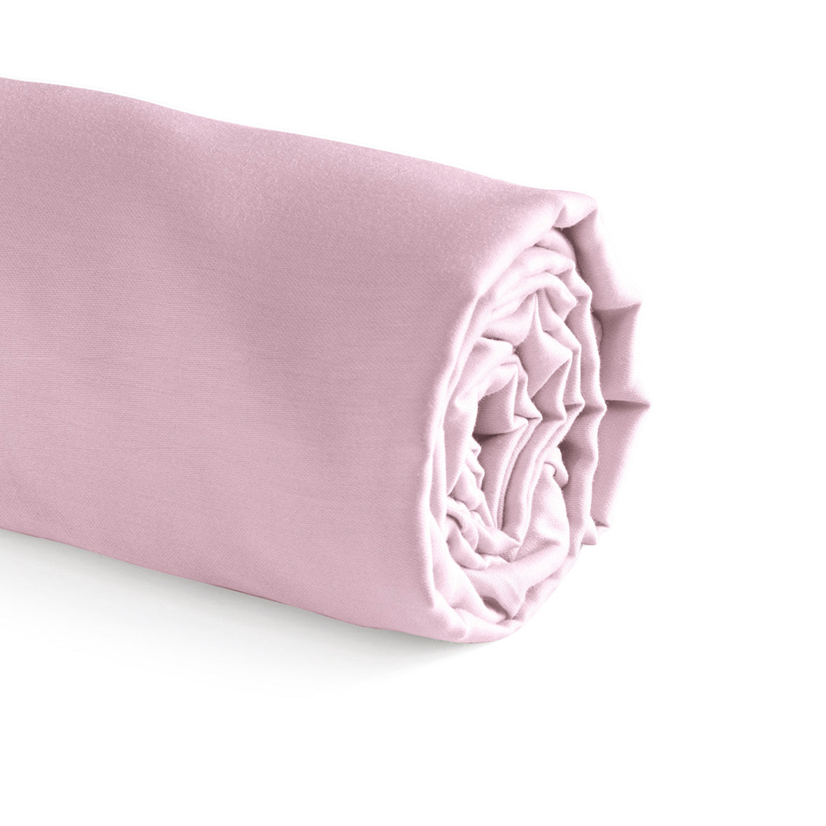Fitted sheet cotton satin - Uni Blush Pink