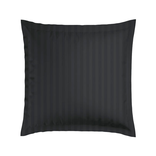 Pillowcase(s) cotton satin dobby stripe woven - Black