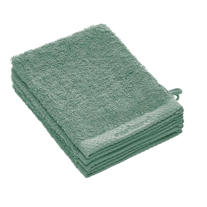 Set of 4 washcloths Bottle green