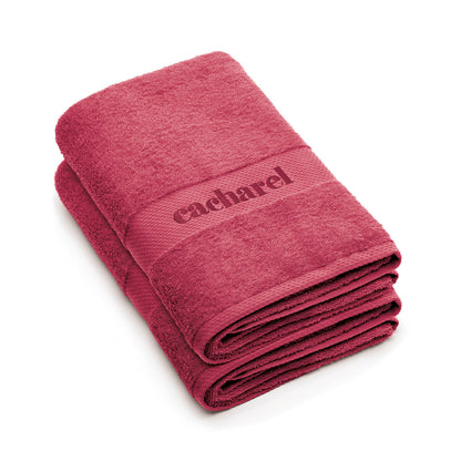 Set of 2 bath towels Blush pink 2