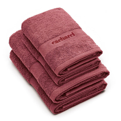 Set of 2 hand towels + 2 bath towels Blush pink 2