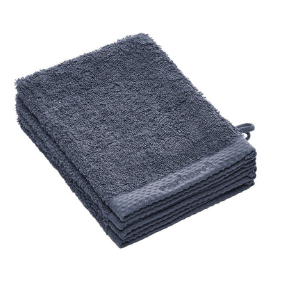 Set of 4 washcloths Blue grey