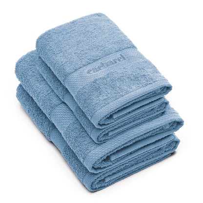 Set of 2 hand towels + 2 bath towels Sky blue