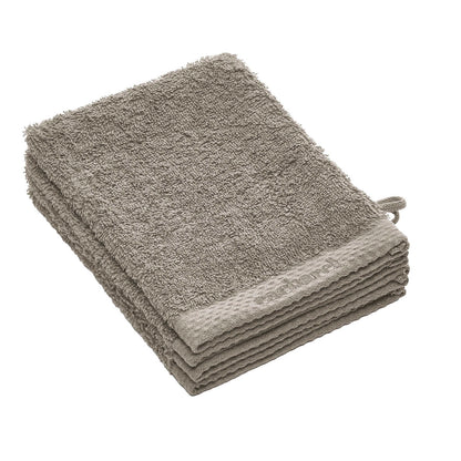 Set of 4 washcloths Brown