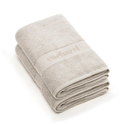Set of 2 bath towels Sand