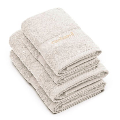 Set of 2 hand towels + 2 bath towels Sand