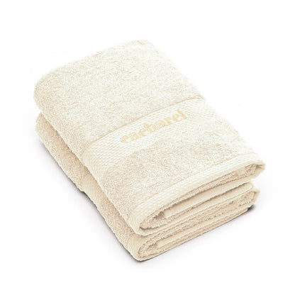 Set of 2 hand towels Ivory