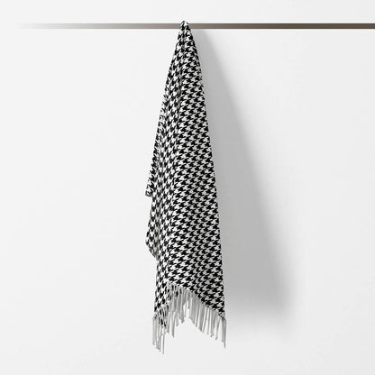 Woven plaid - Pied de Poule Black / White