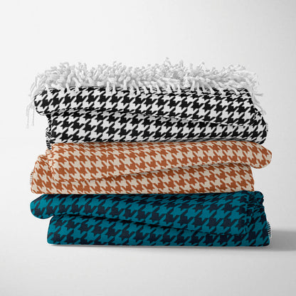 Woven plaid - Pied de Poule Black / White