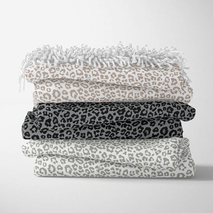 Woven plaid - Leopard Light grey