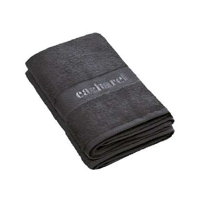Set of 2 bath towels Dark grey