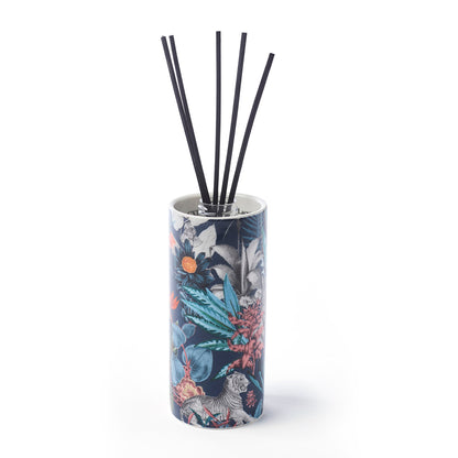 Fragrance sticks in porcelain holder Zanzibar Navy blue - Saffran - 100 ml