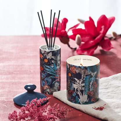 Fragrance sticks in porcelain holder Zanzibar Navy blue - Saffran - 100 ml