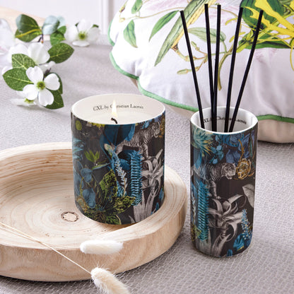 Scented candle in porcelain cup Jasmin & Ylang Zanzibar Dark grey - 315 g