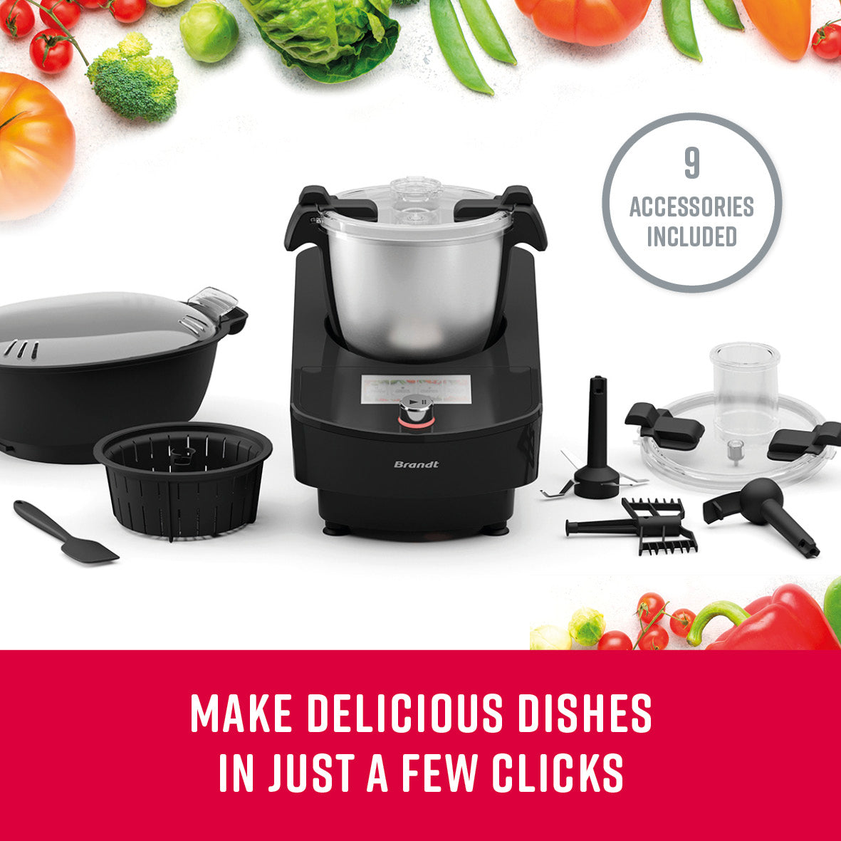 Kitchen robot Qulinart connect - Black