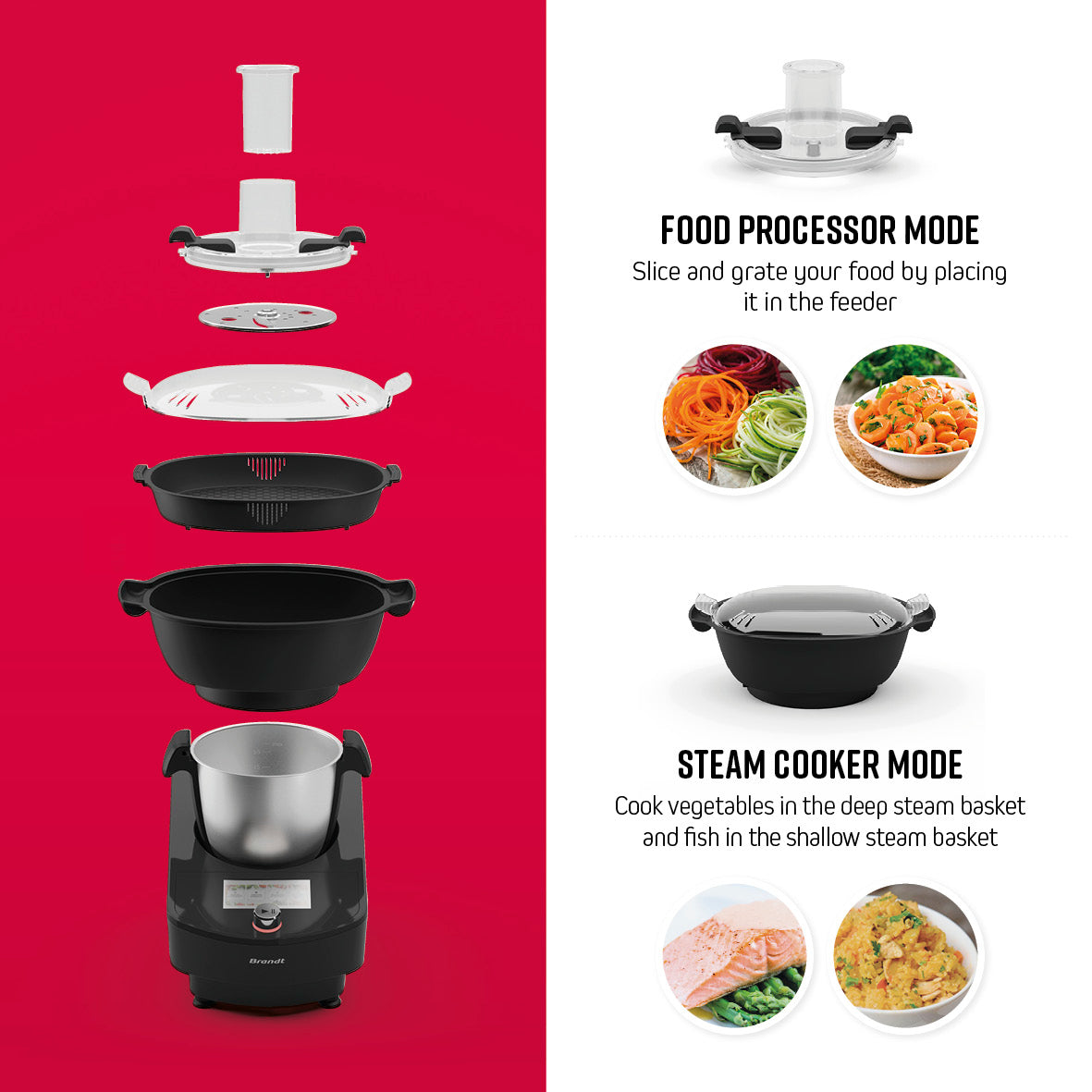 Kitchen robot Qulinart connect - Black