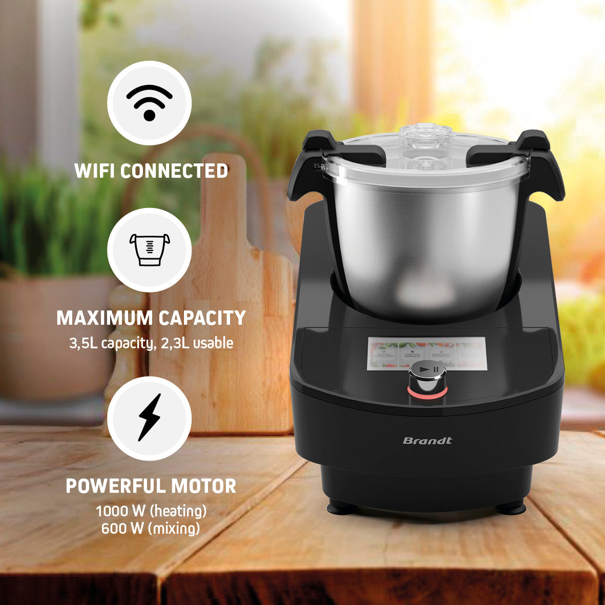 Kitchen robot Qulinart connect - Black