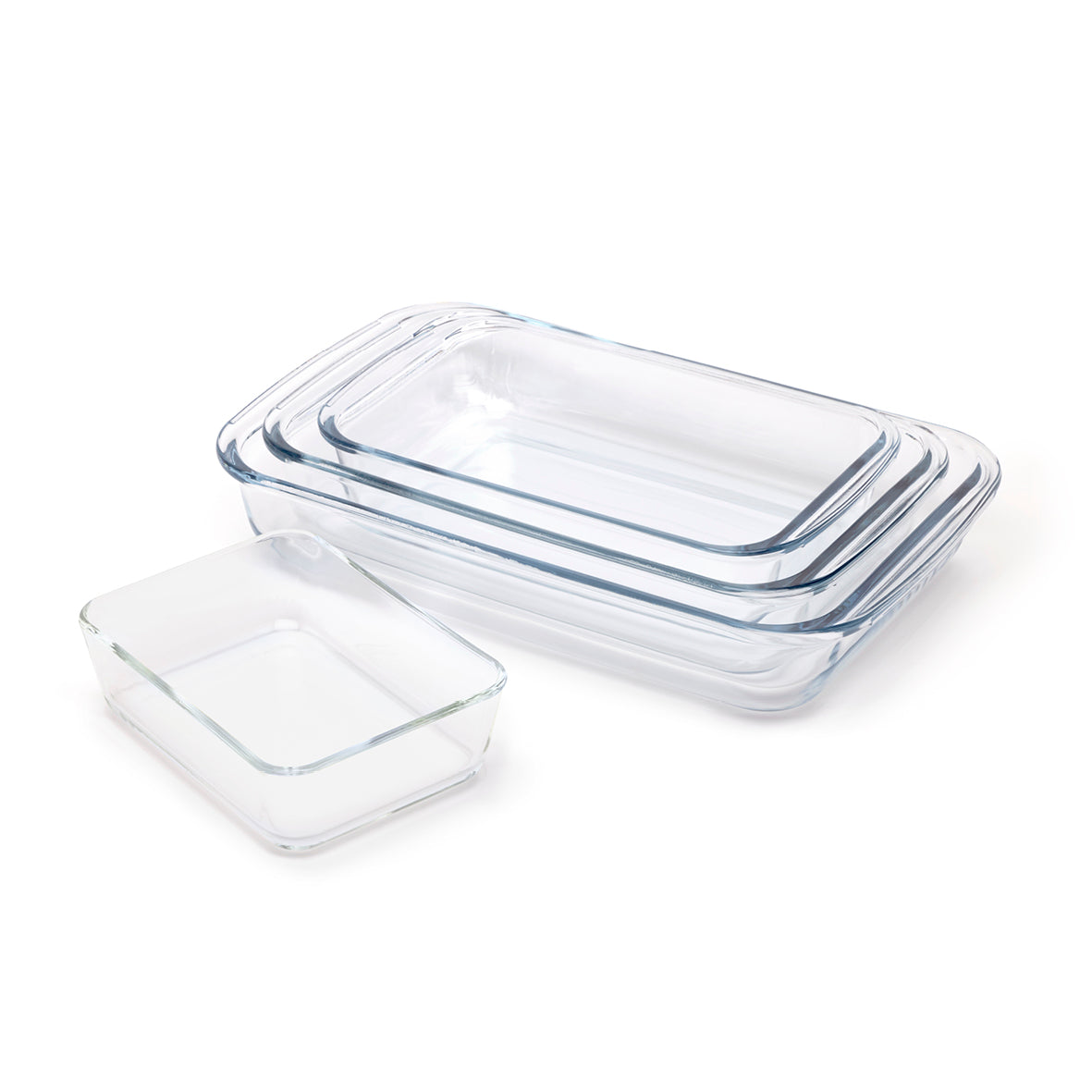 Set de 4 plats à four en verre