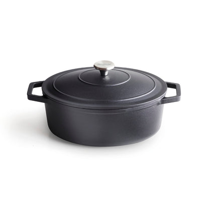 Cast iron pot - 30 cm - Black