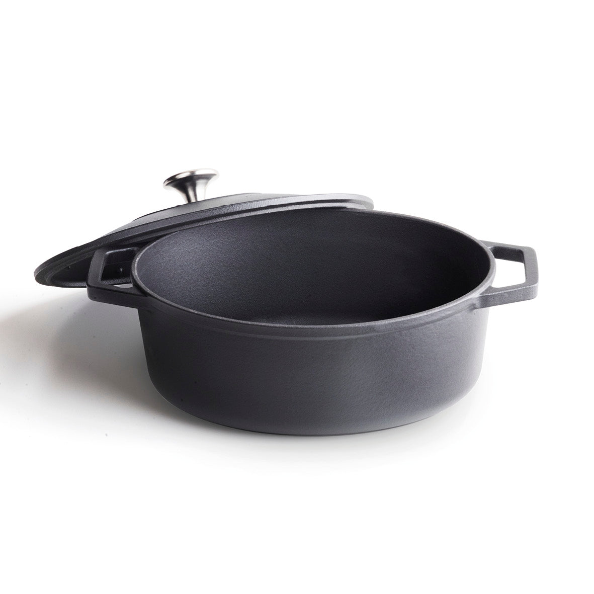 Cast iron pot - 30 cm - Black
