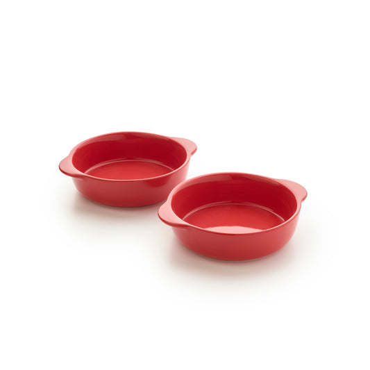 Set de 2 coupelles crème brûlée en céramique – red