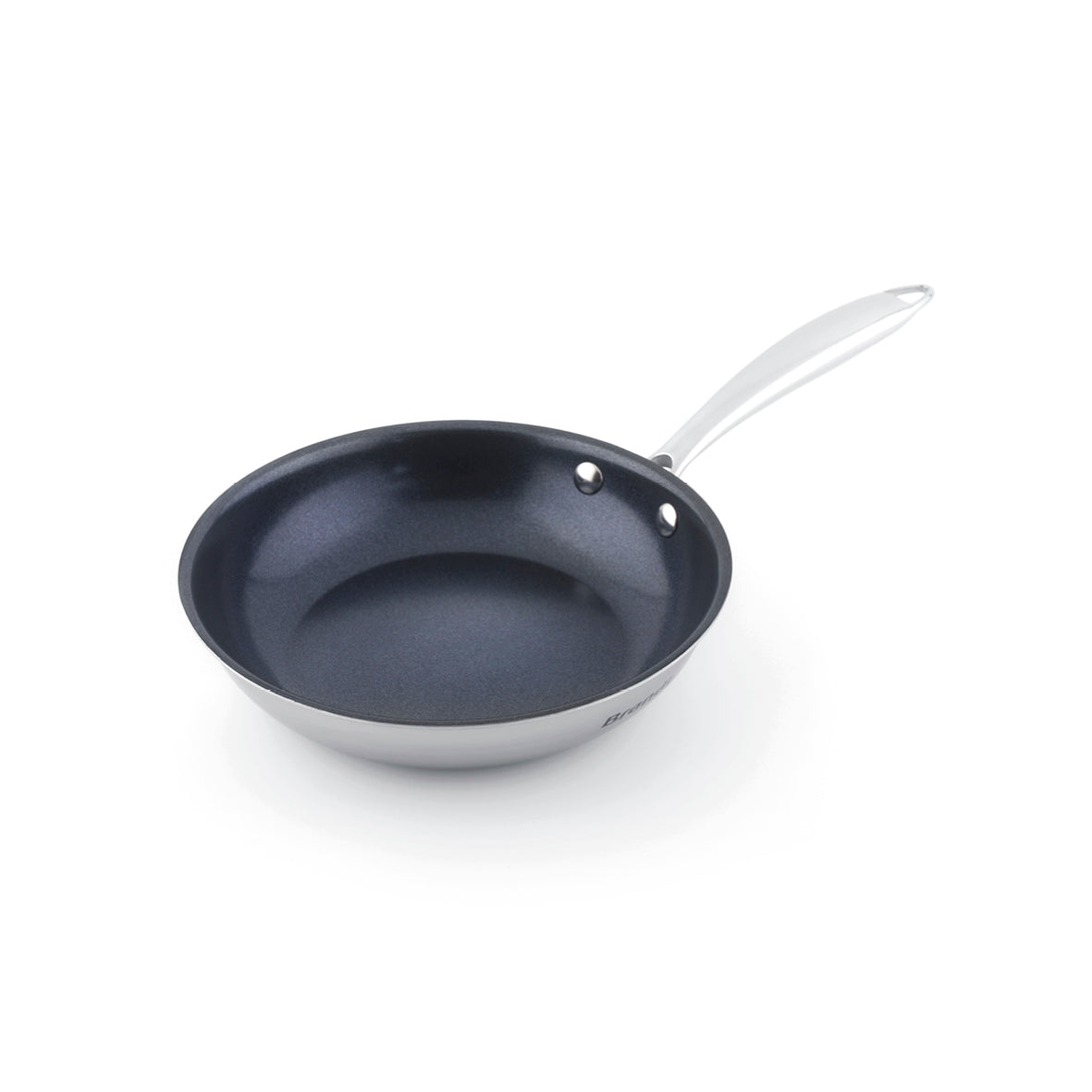 Non-stick triply frypan in stainless steel - Multinox - Silver