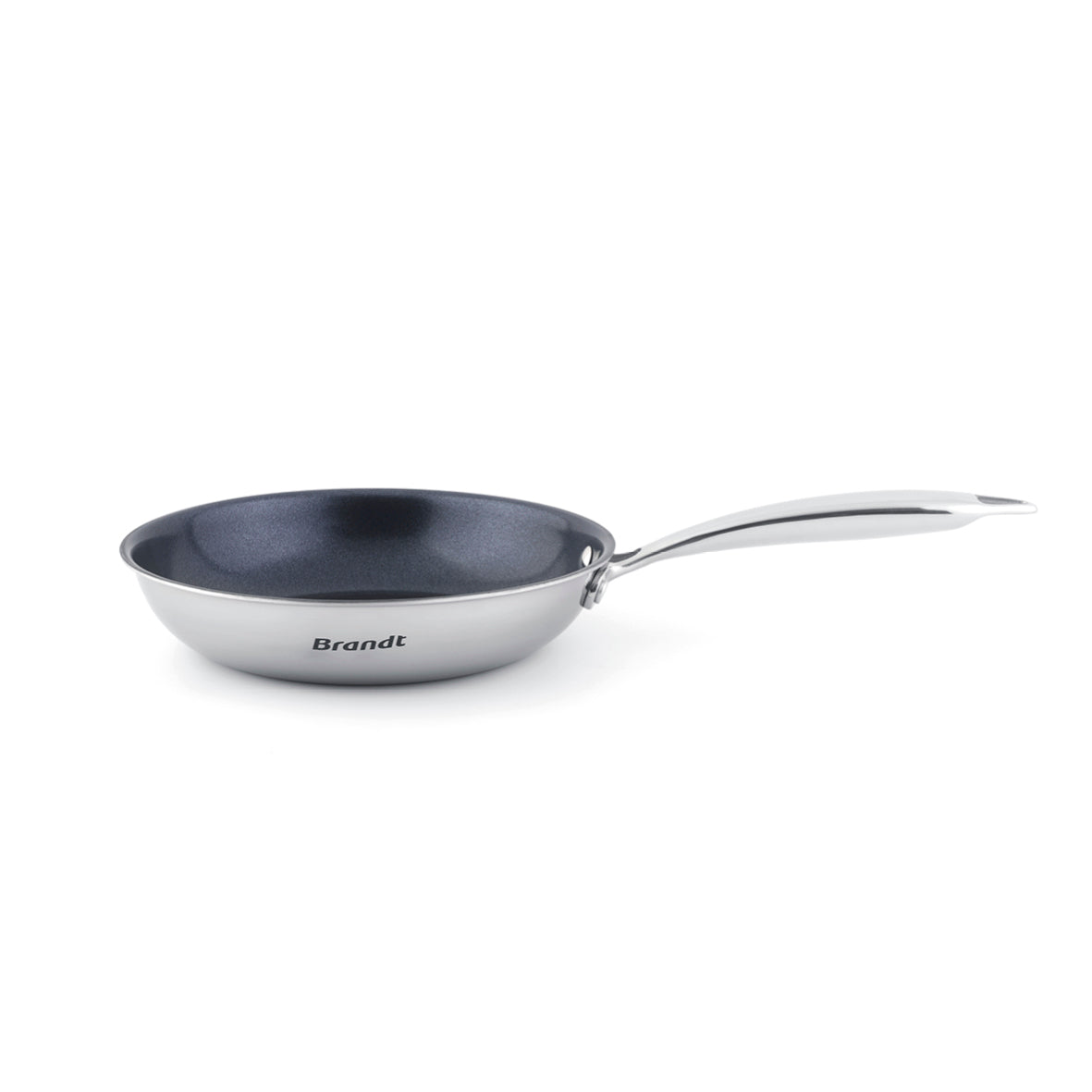 Non-stick triply frypan in stainless steel - Multinox - Silver
