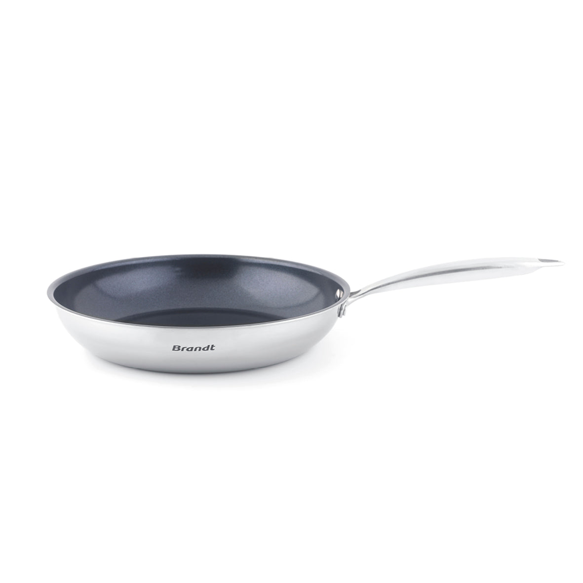 Set of 3 non-stick triply frypans in stainless steel - Multinox - 20 + 24 + 28 cm