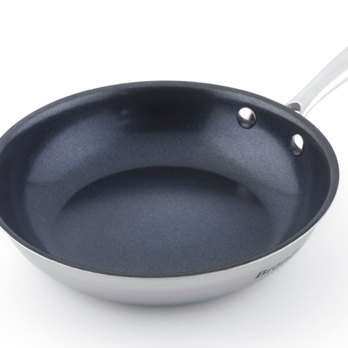 Set of 3 non-stick triply frypans in stainless steel - Multinox - 20 + 24 + 28 cm