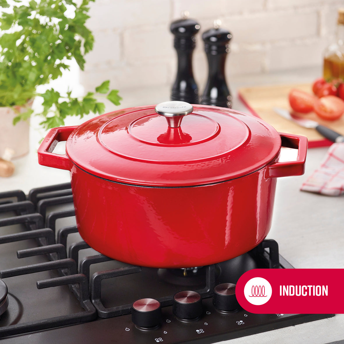 Stackable set 4 pieces - Red