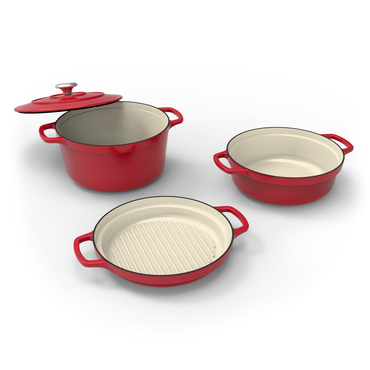 Stackable set 4 pieces - Red