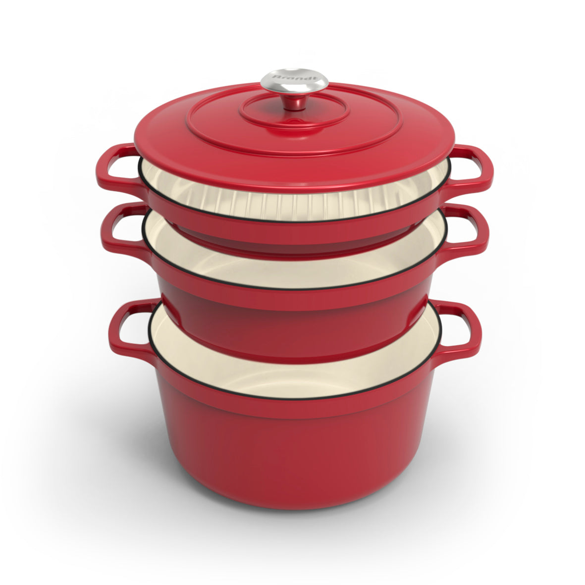 Stackable set 4 pieces - Red