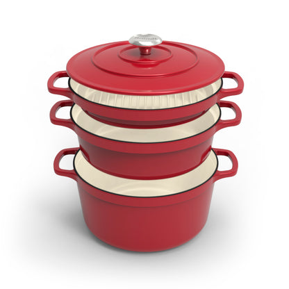 Stackable set 4 pieces - Red
