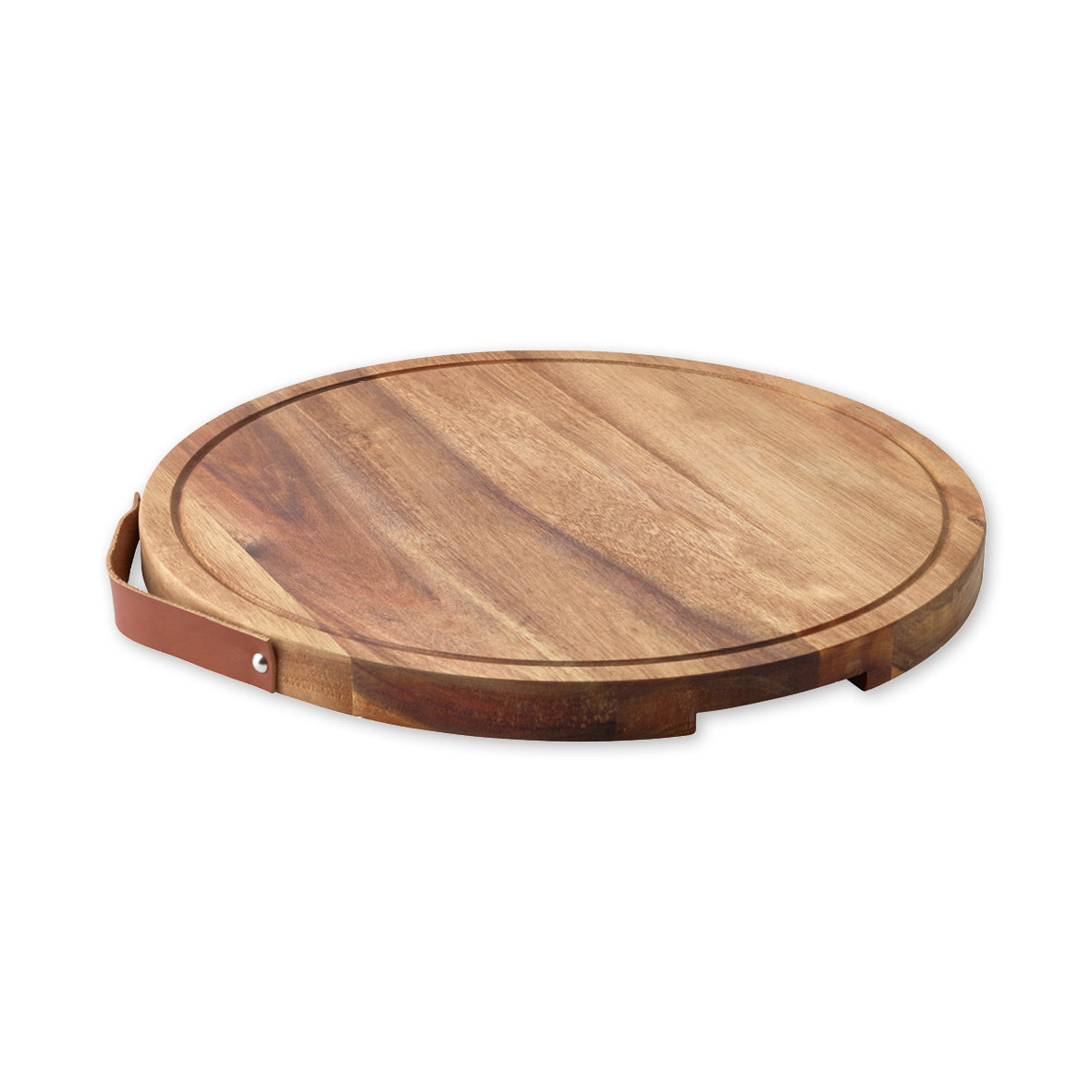 Round & reversible serving platter & cutting board
